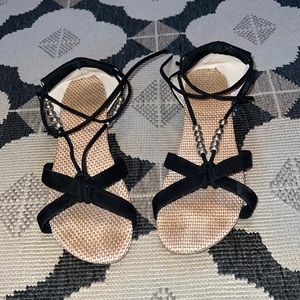 Tie up sandals
